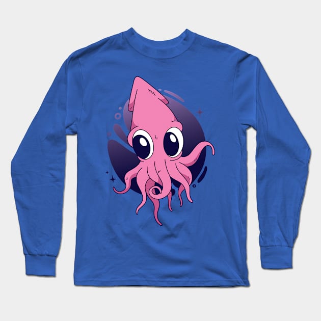 Cute Octopus Long Sleeve T-Shirt by MajorCompany